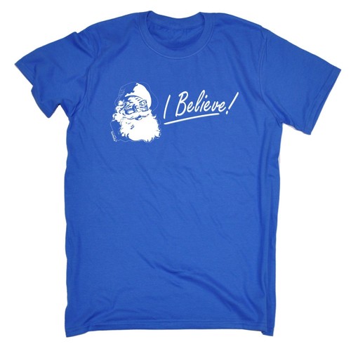 I Believe T-SHIRT Tee Santa Holiday Present Christmas Xmas birthday fashion gift - Picture 8 of 9
