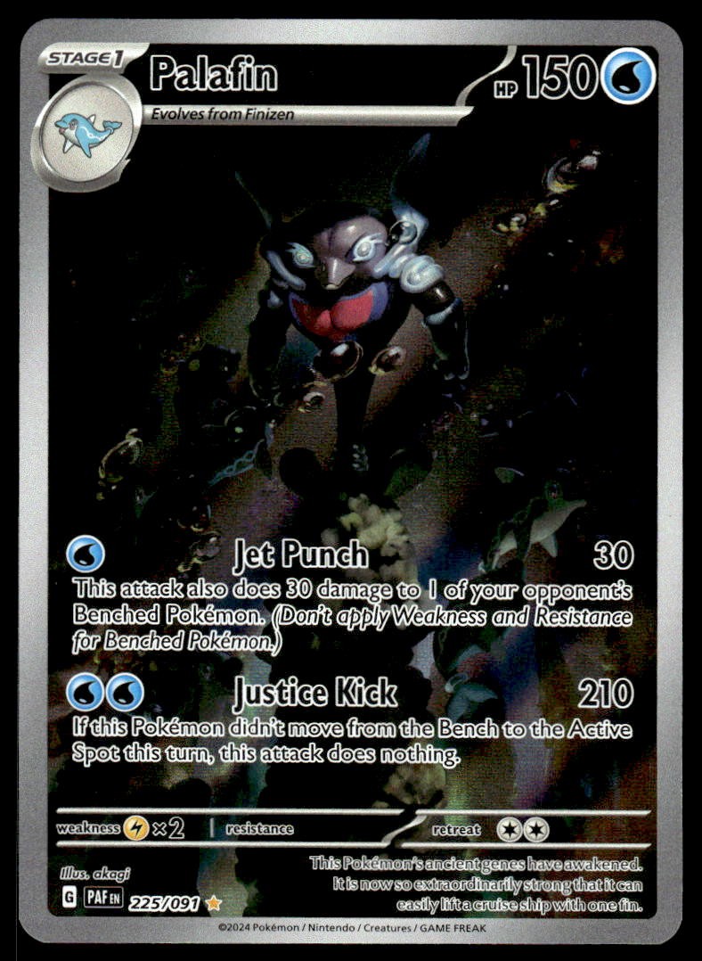 Pokemon TCG SV: Paldean Fates #225/091 Palafin NM