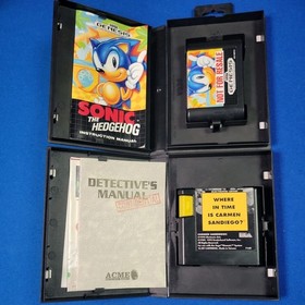 Sega Genesis Model 1601 Model 1 Console with 4 games, adaptors, and controllers