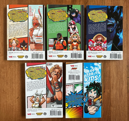 Lot of 5 MY HERO ACADEMIA Vol 1 20 21 22 27 Viz Manga Book Set - Foto 2 di 3