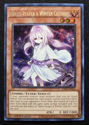 1ST EDITION GHOST REAPER & WINTER CHERRIES 2020 RA03-EN014 YUGIOH CARD (NM)