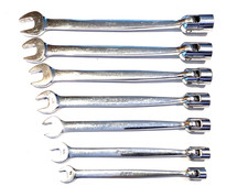 Snap On Usa 7 Piece Sae Socket Flex Head Open End Combination Wrench Set Fho607 Snap On Usa 7 Piece Sae Socket Flex Head Open End Combination Wrench Set Fho607