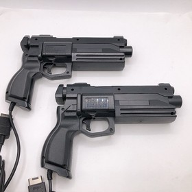 Sega Saturn Gun Controller Virtua Cop HSS-0122 Lot of 2 Game CRT TV Only Tested