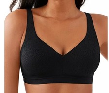 Nwt Wacoal 852345 Inside Job Wire Free Bra 38D Full Coverage Black  70