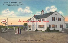 PA, Breezewood, Pennsylvania, Esso Gas Station, Snyder's Gateway Inn, No E5725