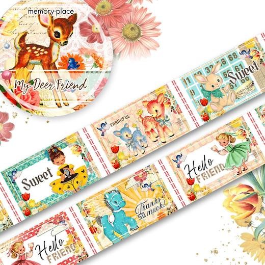Memory-Place My Deer Friend Washi Tape #1 15mmx5m