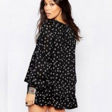 Free People Beck Dress Black Combo