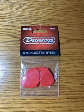 Dunlop 47P3N Nylon Jazz III Guitar Picks, 1.38mm, 6-Pack