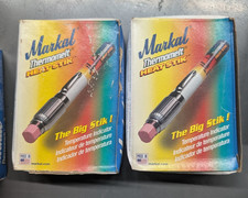 Lot of 2 Markal Thermomelt 125F / 52C Certified Heat Stik 089125 Nuclear Grade