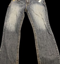 CINCH Grant Jeans Mens 42x32 Bootcut Western Stretch Denim Style MB55437001