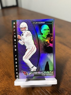 2024 Panini Obsidian - Eclipsing Legends Kyler Murray, Kurt Warner #9 Purple /50