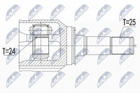 NTY Antriebswelle NPW-FT-050