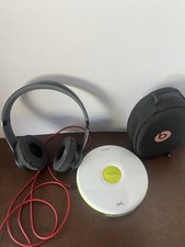 Sony PSYC Walkman CD Player White Lime Green/Beats Solo Wire Tested /Working