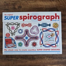 Super Spirograph 50th Anniversary Limited Edition 75 Pc Gold Wheel New Open...
