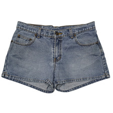 Vintage Y2K Jordache Blue Jean Shorts 11/12 31x3 Stone Wash Denim Boho Grunge