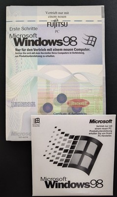 Microsoft Windows 98 ( Fujitsu) CD + KEY+Handbuch