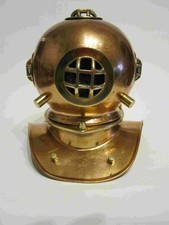 Maritimer Taucherhelm aus Kupfer/Messing, Vintage