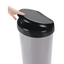 Image of Black Moda Touch Bin 42L