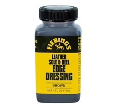 Fiebing's Leather Sole  Heel Edge Dressing Shoe BLACK 4 oz NEW