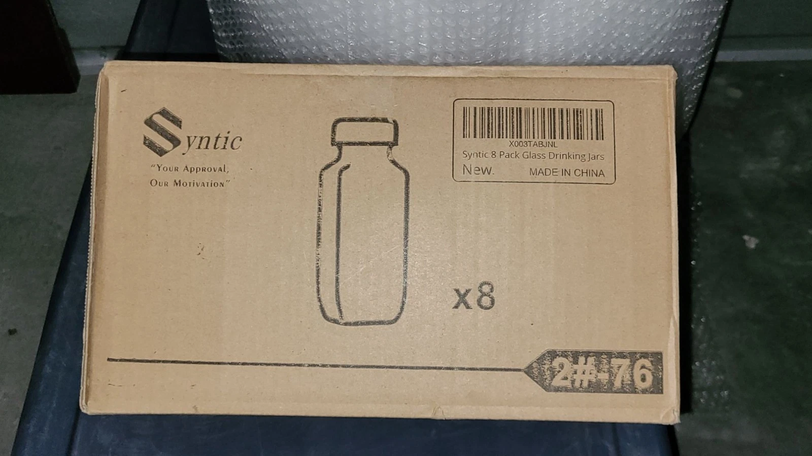 Syntic Glass Baby Bottles 8 Pack 16 Oz Reusable New FREE SHIPPING!!!