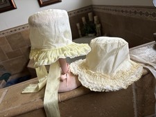 Vintage Baby Bonnets.  From The Early  Lot Of 2.