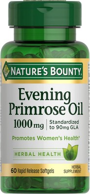 Nature's Bounty Primrose Oil Pills, 1000mg 60Ct 60 Count (Pack of 1) 