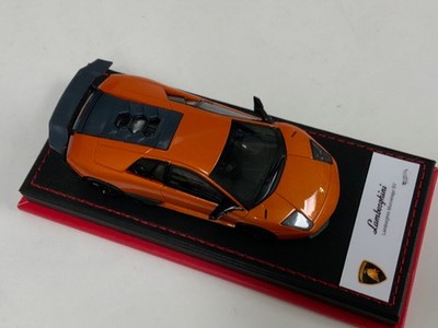 1/43 Hotwheels Elite Lamborghini Murcielago SV in Orange on Black