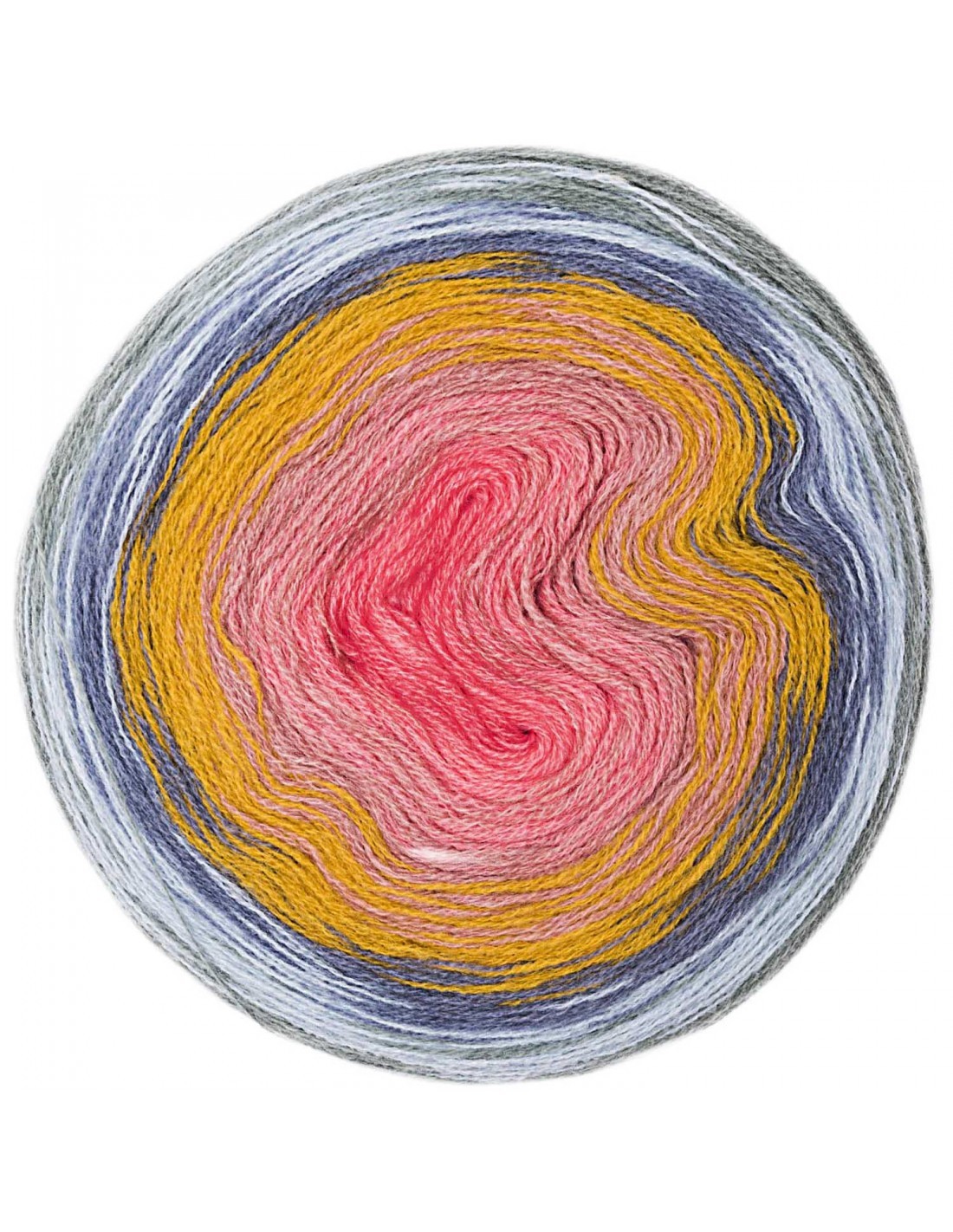 Creative wool dégradé super 6 Rico design laine douce à changement de couleur fluide 200g