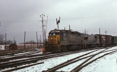 L&N LOUISVILLE & NASHVILLE Eisenbahn Zug Lokomotive PULLMAN IL 1975 Foto Dia