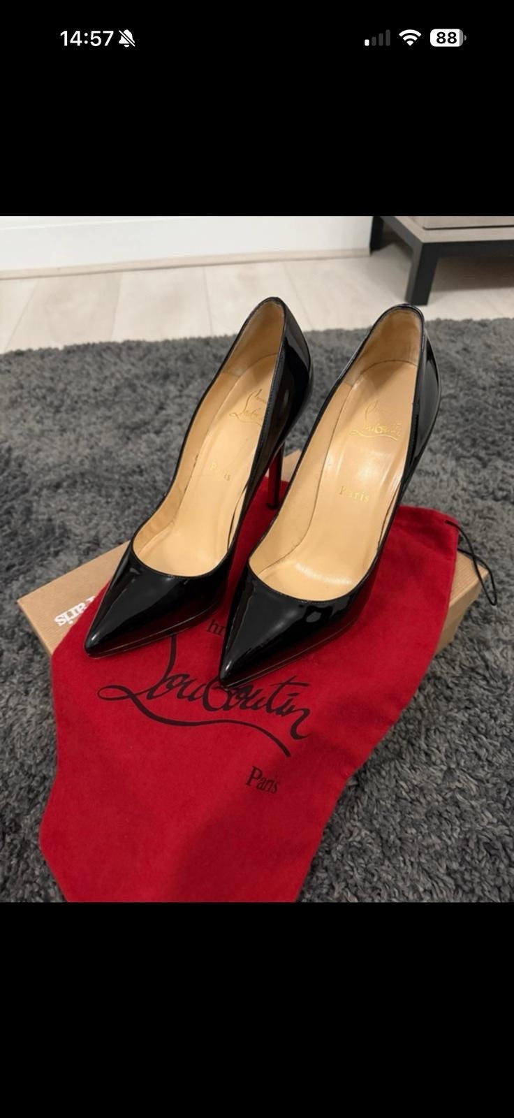Original Christian Louboutin - Pigalle Black Size 5
