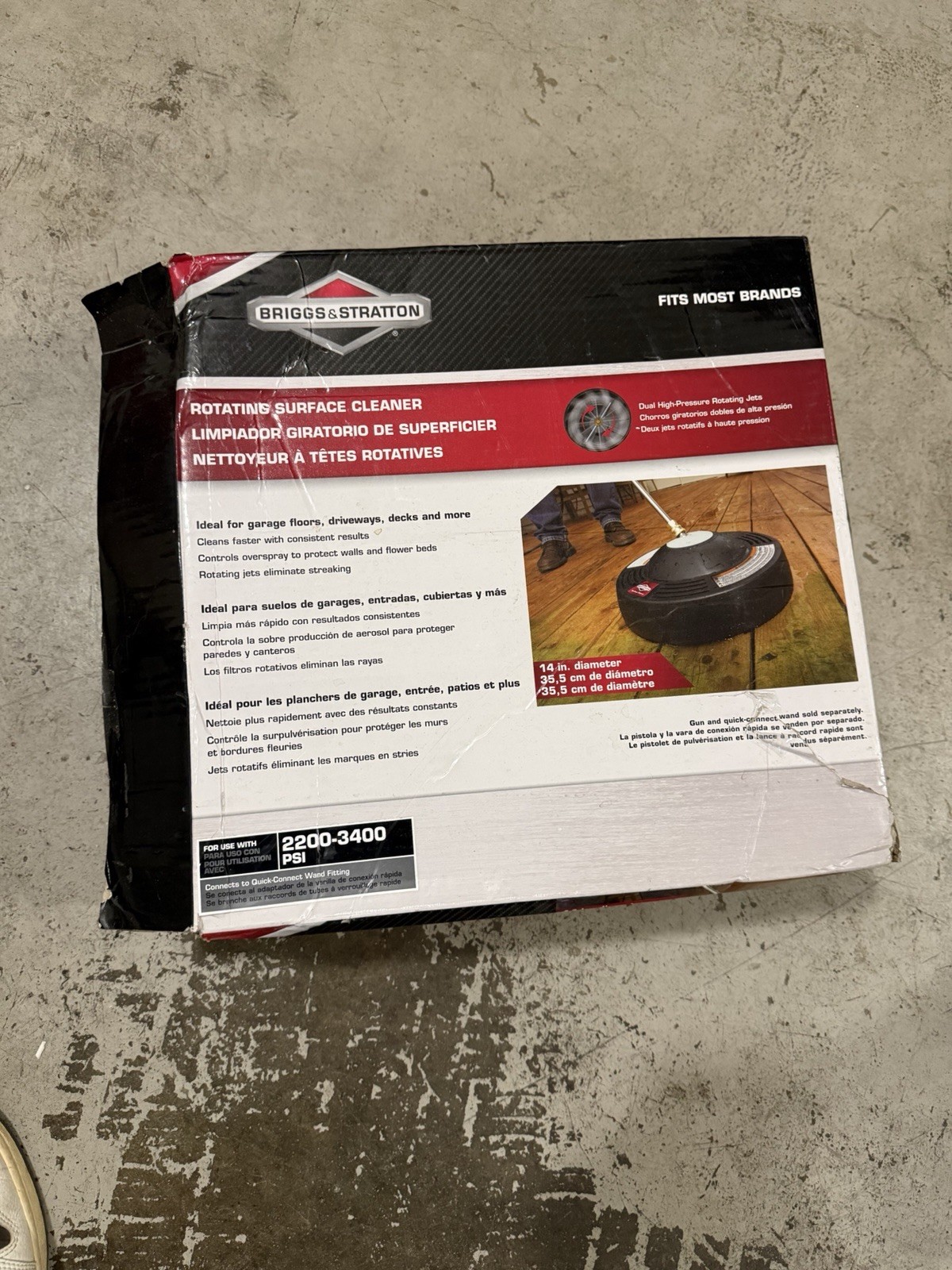 NEW Briggs & Stratton 14 inch Rotating Surface Cleaner for G