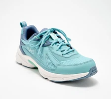 Ryka Women's Sz 8.5 Water-Repellent Lace-Up Walking Sneaker Blue A687280