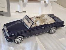 1/24 Franklin Mint 1992 Rolls Royce Corniche Convertible Blue Diecast Model Car