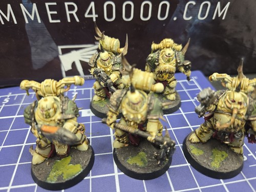 40k 30k Death Guard Plague Marines x5 Pro Painted Deathguard Killteam Kill Team  - Bild 5 von 6