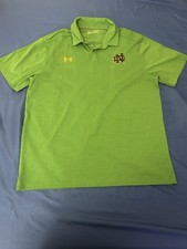 Notre Dame Fighting Irish Under Armour Loose Heatgear Golf Polo Shirt Men's XL