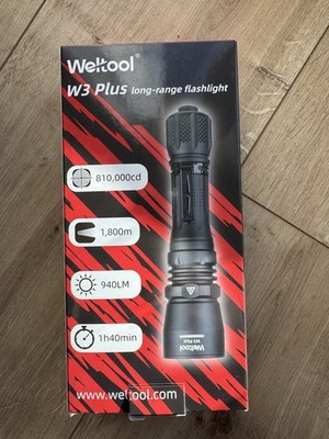 Weltool W3 Plus LEP Taschenlampe + Gelber Filter   Neu / Unbenutzt