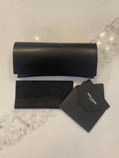 New SAINT LAURENT Sunglasses Case with Cleaning Cloth Authenticity Card
