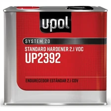 U Pol Products SYSTEM 20 UP2392 Standard Hardener, 2.5 L Tin, Clear, Liquid, Use