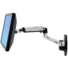 Ergotron 45-243-026 LX Wall Mount Monitor Arm (Polished Aluminum) NIB