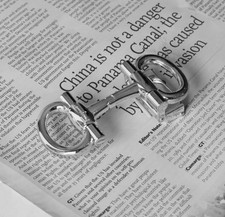 Silver Salvatore Ferragamo Alloy Belt Buckle for 3.5cm leather strap Unisex