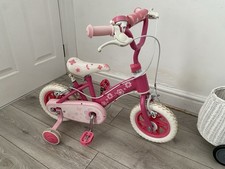 Girls Pink Starter Bike With stabilators
