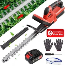 20 Inch Handheld Electric Cordless Hedge Trimmer Bush Trimmer with 21V Battery