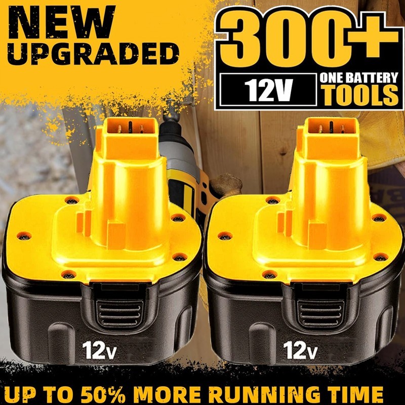 2PACK for DEWALT 12V 3.6Ah XRP Battery DC9071 DW9071 DW9072 DW953 DW965 DW972