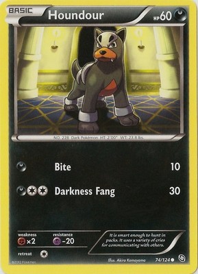 Houndour - 74/124 - Common - Lightly Played