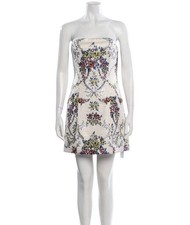 Alice + Olivia Strapless Floral Mini Dress Size 2 NEVER WORN