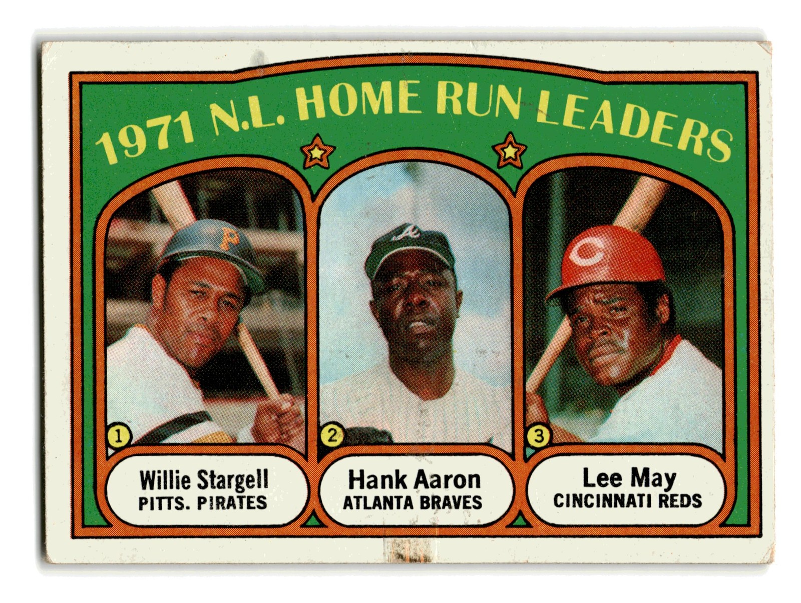 1971 N.L. Home Run Leaders #89 Baseball Cards 1972 Topps trading card — raw and PSA graded price guide
