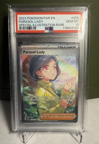 PSA 10 Parasol Lady 255/182 Paradox Rift Special Illustration Rare Pokemon Card
