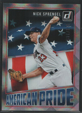 2018 Donruss American Pride Silver #AP21 - Nick Sprengel 318/349 - USA  18-251