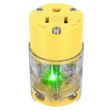 NEMA 5-15 Extension Cord Repair Ends Illuminated Electrical Female Plugs Cord...