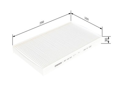 INNENRAUMFILTER POLLENFILTER FÜR ALFA ROMEO 156 (932 ) - BOSCH 1 987 432 003